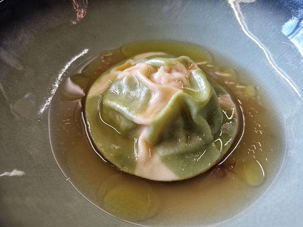 Raviolo all'orata