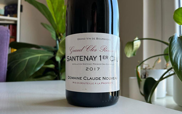 Santenay 1er Cru Grand Clos Rousseau 2017 Claude Nouveau