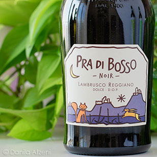 Lambrusco Reggiano Dolce Pra di Bosso Noir Casali Viticultori