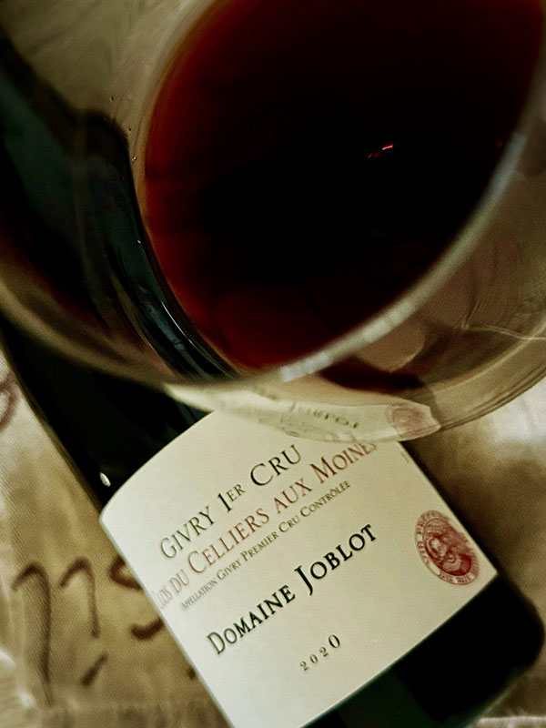 Givry Premier Cru Clos du Cellier aux Moines 2020 Domaine Joblot