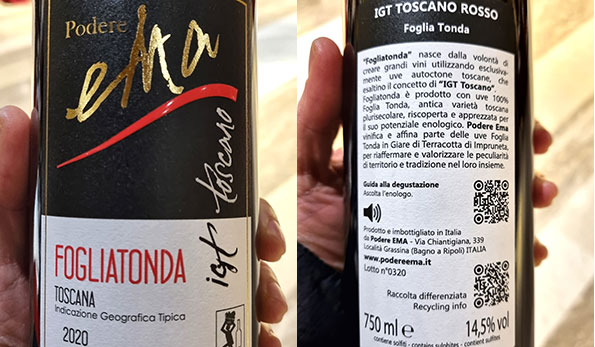 Foglia Tonda 2020 Podere Ema