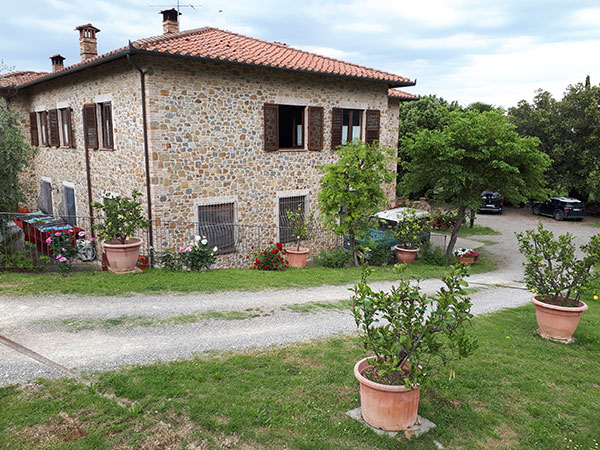 La casa-cantina di Tenuta Montagnani