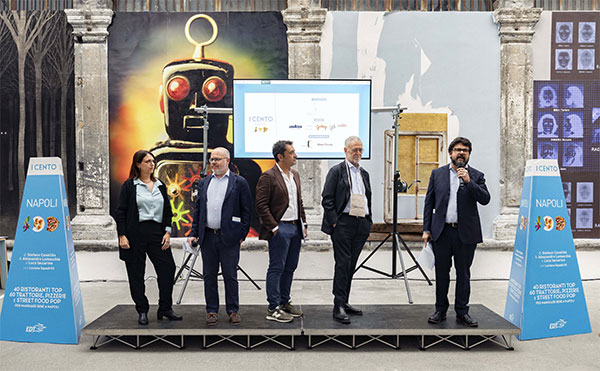 Da destra: Luca Iaccarino, Roberto Barbieri, Stefano Cavallito, Alessandro Lamacchia e Luciana Squadrilli