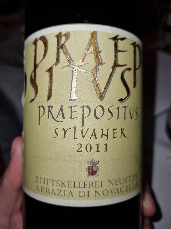 Sylvaner Praepositus 2011 Abbazia di Novacella