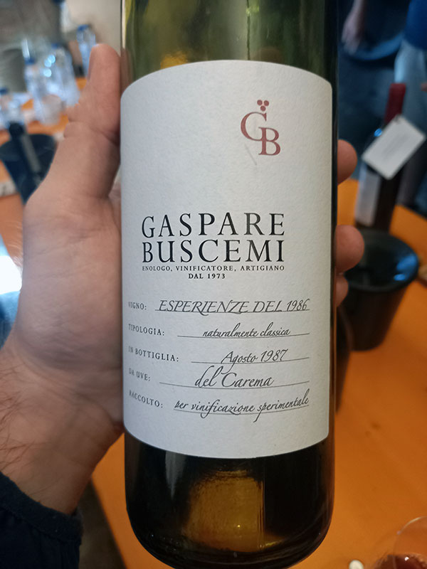 Gaspare Buscemi – Nebbiolo prodotto a Carema 1987