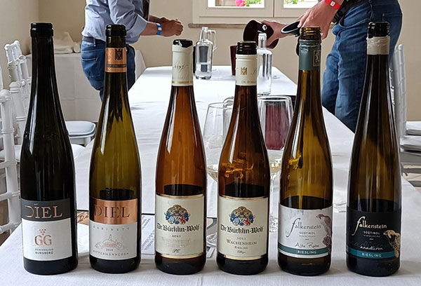 Bottiglie di Riesling