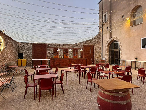 La terrazza del Castello di Taurasi