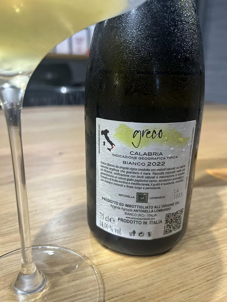 Greco Calabria 2022 igt