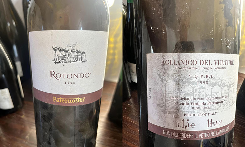 Aglianico del Vulture Rotondo 1998 Paternoster