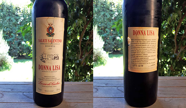 Salice Salentino Donna Lisa Riserva 1995 Leone De Castris