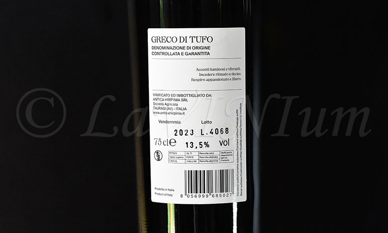 Greco di Tufo 2023 Antica Hirpinia