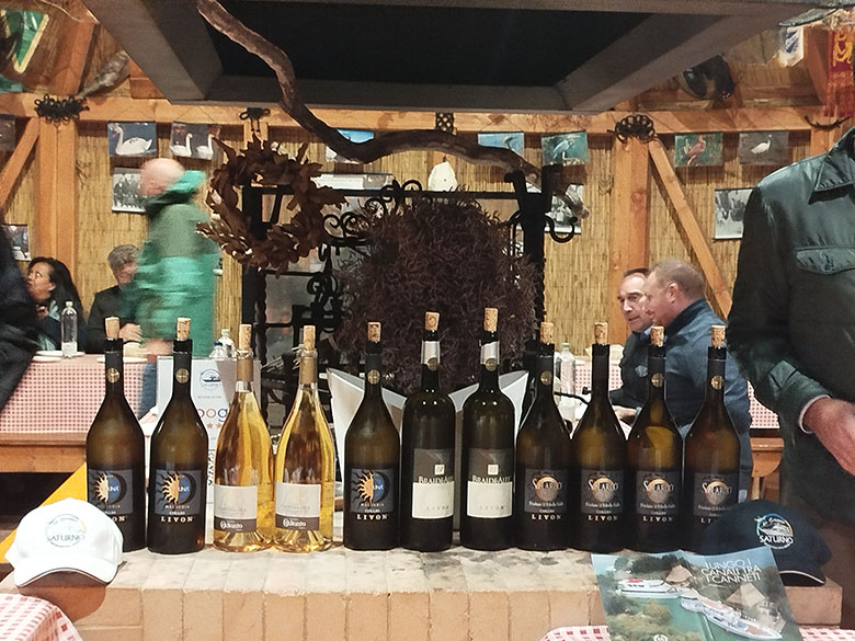 I vini all'interno dei Casoni