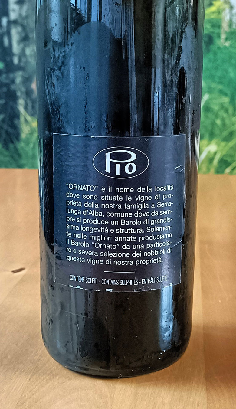 Barolo Ornato 2005 Pio Cesare