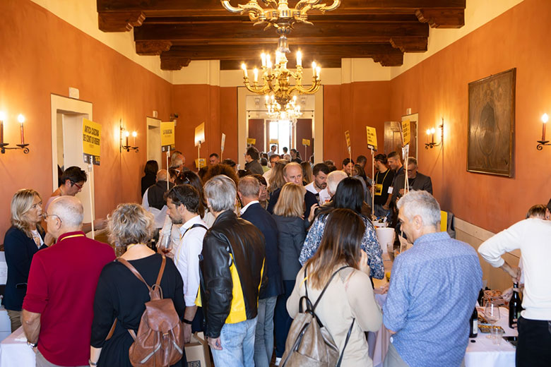 Il pubblico a Villa Cavazza