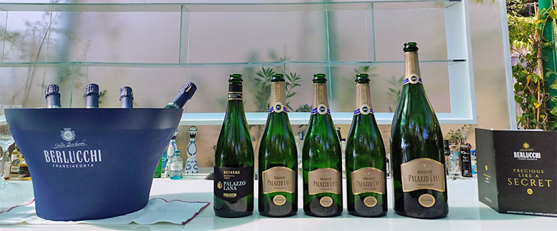 cinque annate di Franciacorta Palazzo Lana Extreme Berlucchi