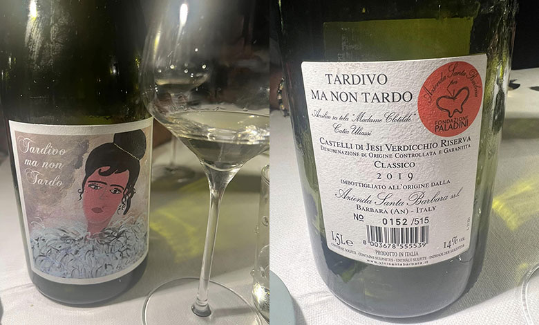 Castelli di Jesi Verdicchio Classico Riserva Tardivo ma non Tardo 2019 Santa Barbara