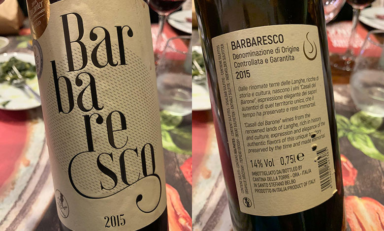 Barbaresco 2015 Casali del Barone
