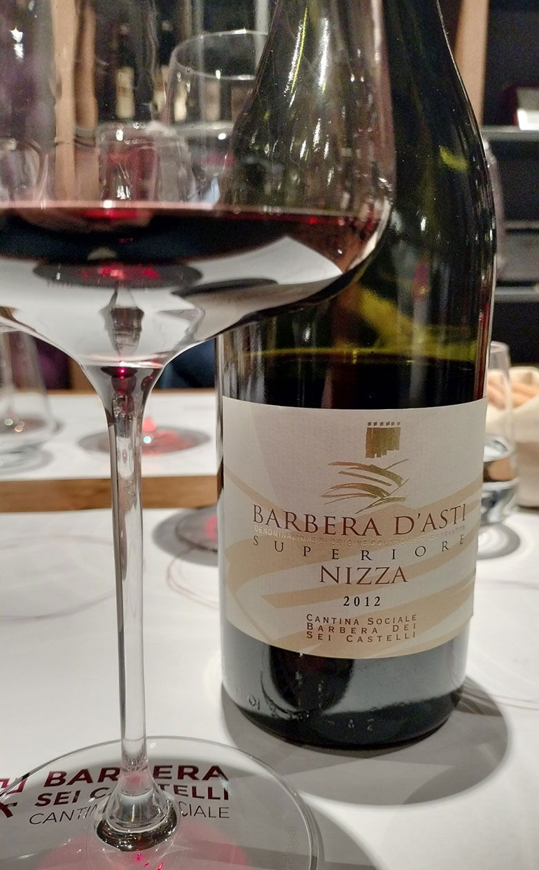 Barbera d'Asti Superiore Nizza 2012 Cantina Sociale Barbera Sei Castelli