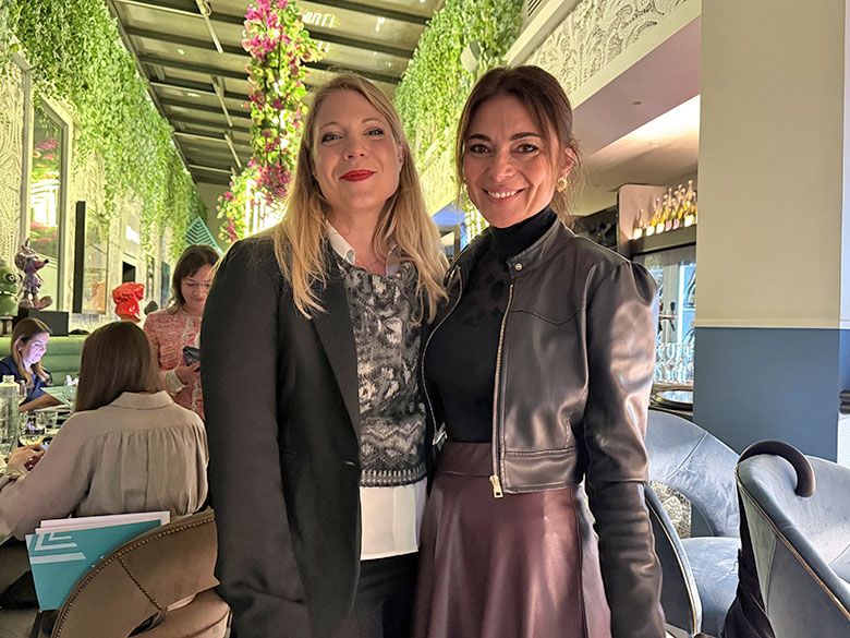 Milena Pepe con Nadia Taglialatela