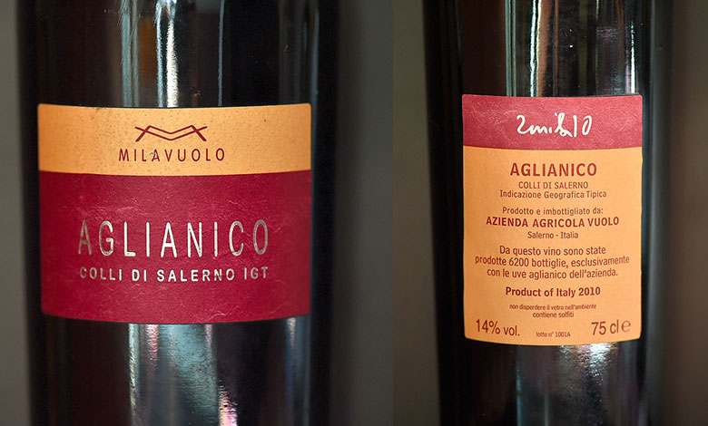Aglianico 2010 Mila Vuolo