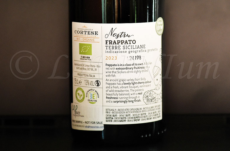 Frappato Nostru 2023 Cortese