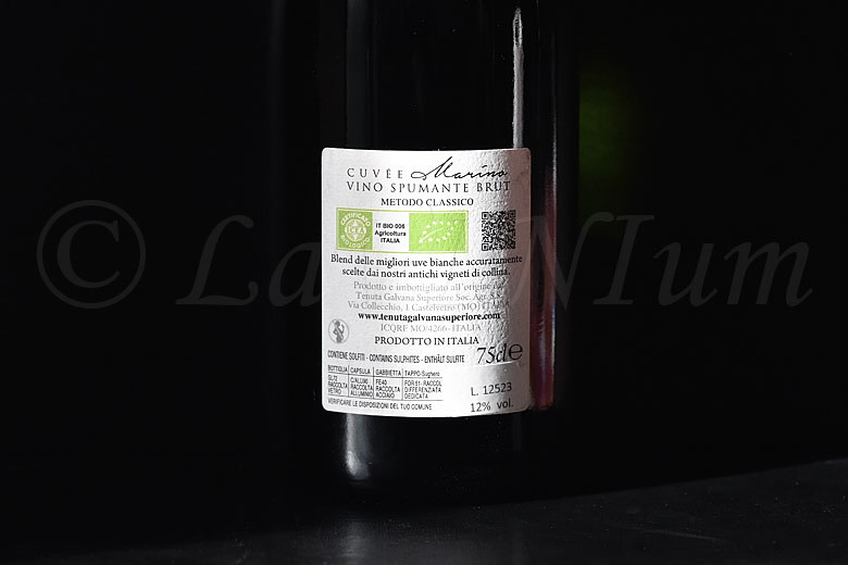 Marino Spumante Brut Metodo Classico Special Cuvée Tenuta Galvana Superiore