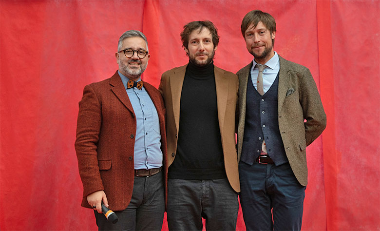 Da sinistra: Mauro Illiano, Lorenzo Ruggeri e Andrej Godina