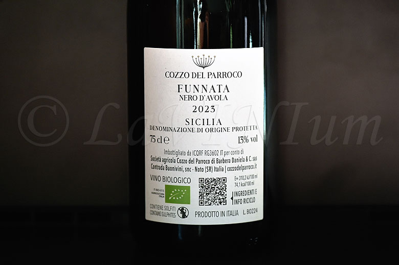Sicilia Nero d’Avola Funnata 2023 Cozzo del Parroco