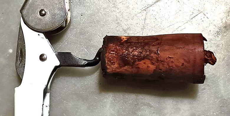 Tappo del Cannonau di Sardegna Nepente di Oliena 1998 Cantina Oliena