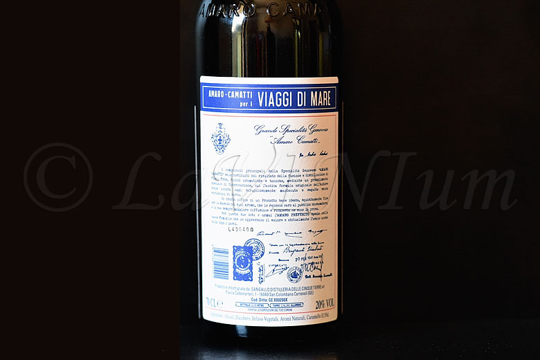 Amaro Camatti retroetichetta
