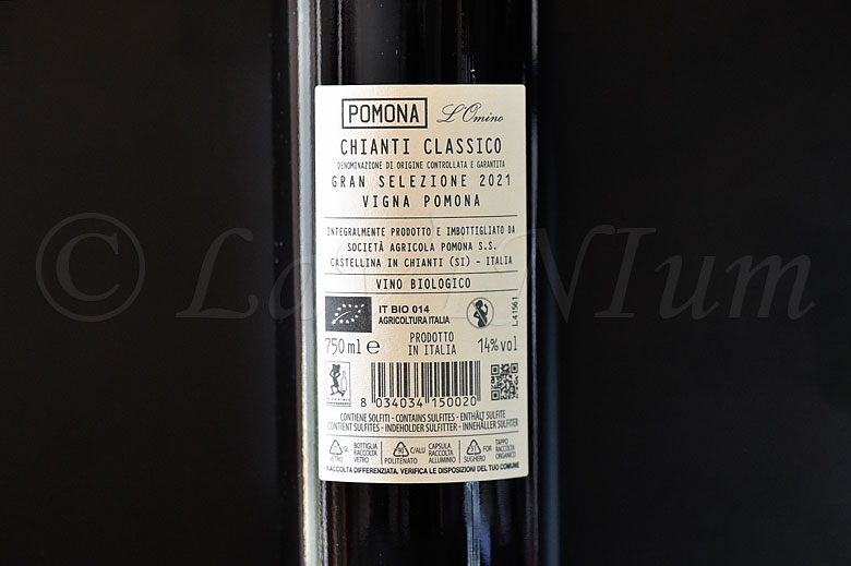 Chianti Classico Gran Selezione L'Omino Vigna Pomona 2021 Fattoria Pomona