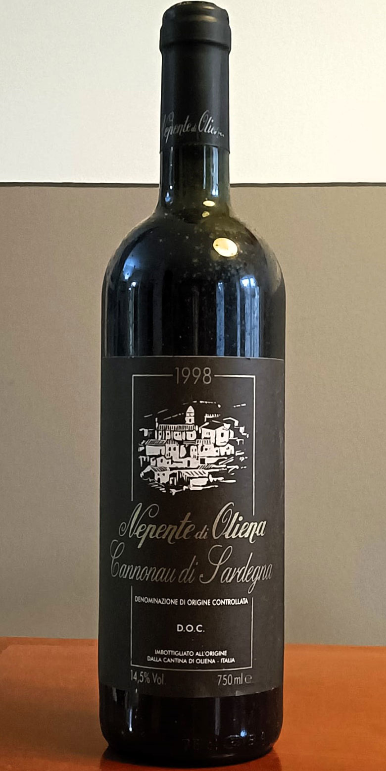 Cannonau di Sardegna Nepente di Oliena 1998 Cantina Oliena