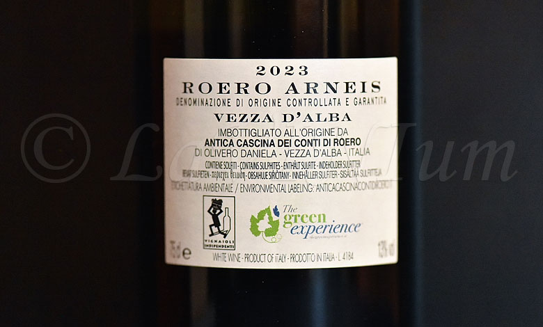 Roero Arneis 2023 Antica Cascina dei Conti di Roero