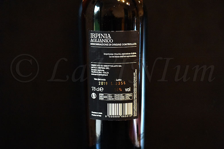 Irpinia Aglianico 2019 Antica Hirpinia