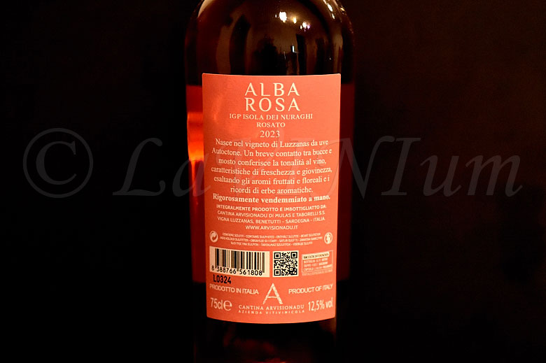 Rosato Alba Rosa 2023 Cantina Arvisionadu