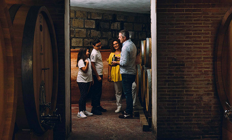 Massimo Setaro con la famiglia