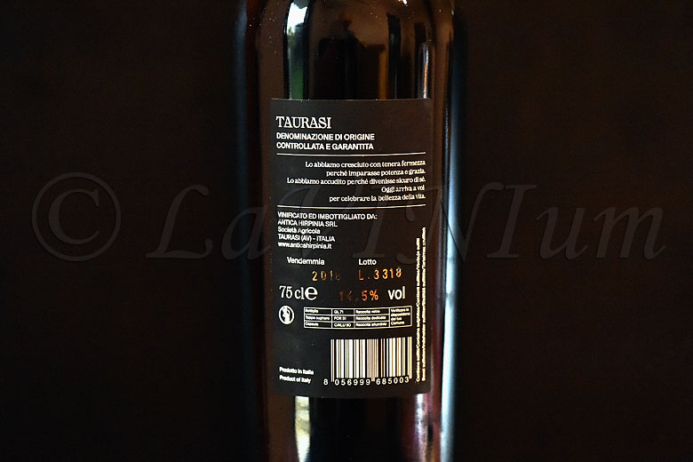 Taurasi 2018 Antica Hirpinia