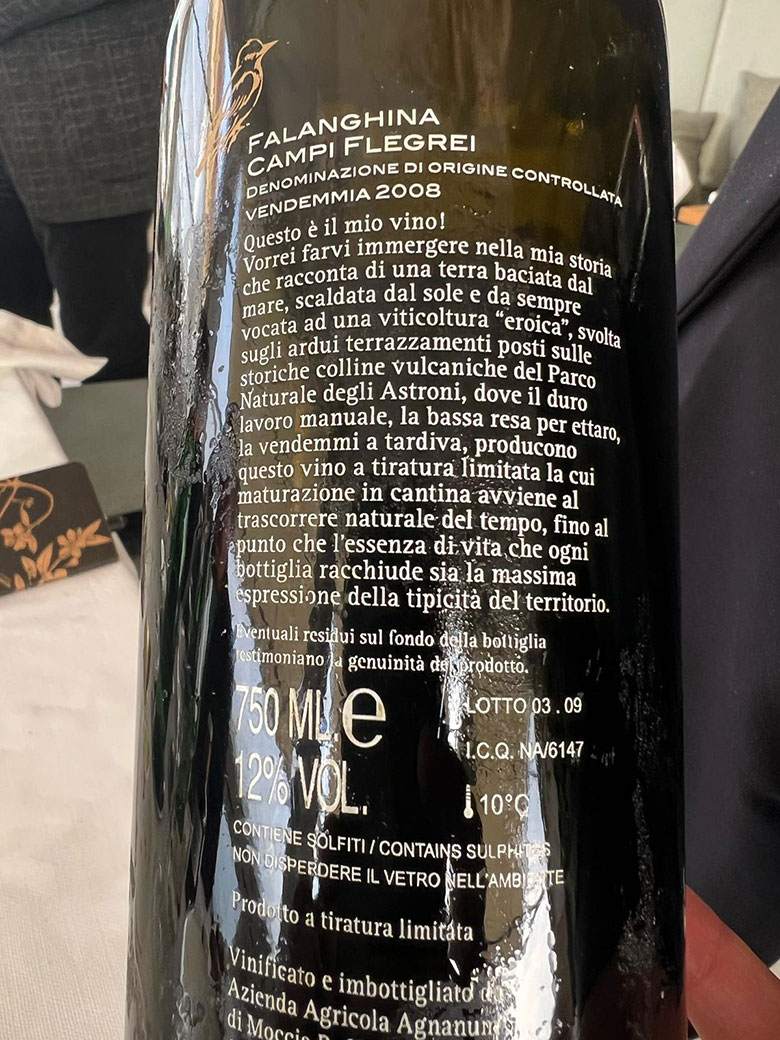 Falanghina Campi Flegrei 2008 Agnanum