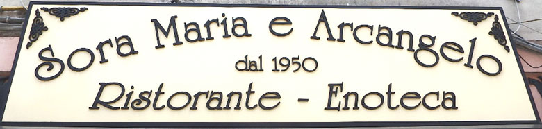 Insegna Sora Maria e Arcangelo