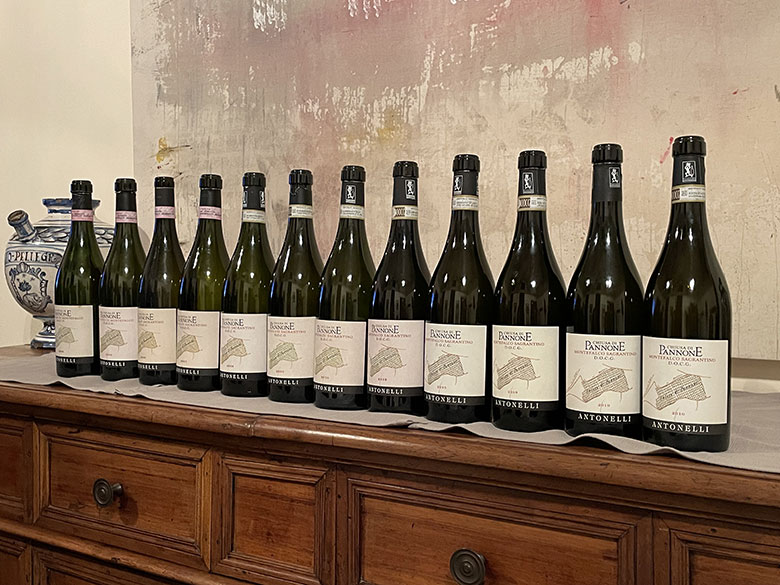 Verticale Sagrantino di Montefalco Chiusa di Pannone Antonelli