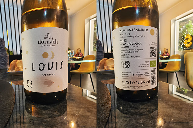 L'eccellente Louis 2023 di Tenuta Dornach, un gewürztraminer di rara eleganza