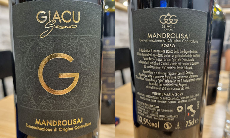 Mandrolisai Rosso Giacu 2021 Agricola Giacu