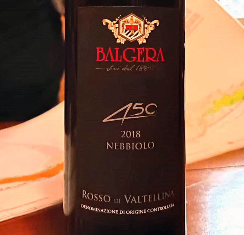 Rosso di Valtellina Doc “450” 2018