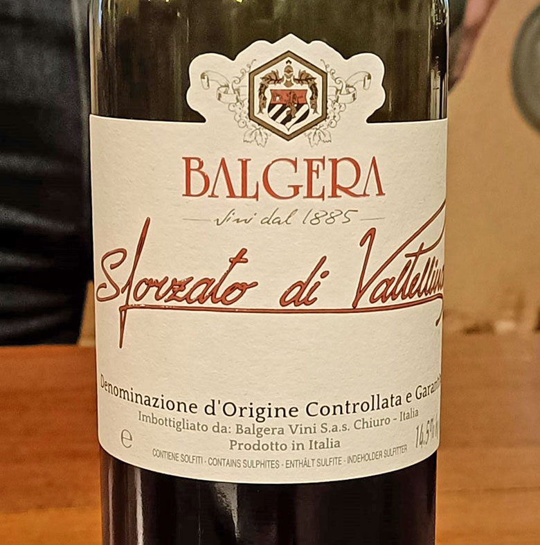 Sforzato di Valtellina Docg 2009 Balgera