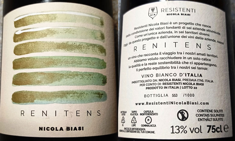 Bianco Renitens 2022 Nicola Biasi