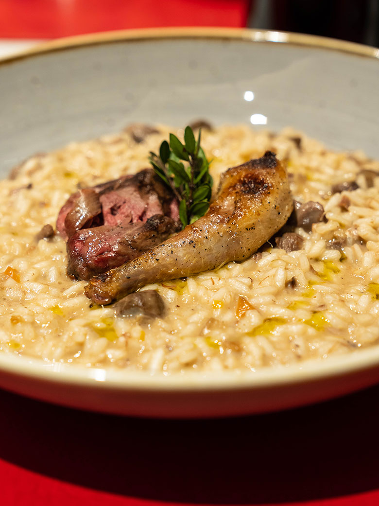 Risotto al piccione