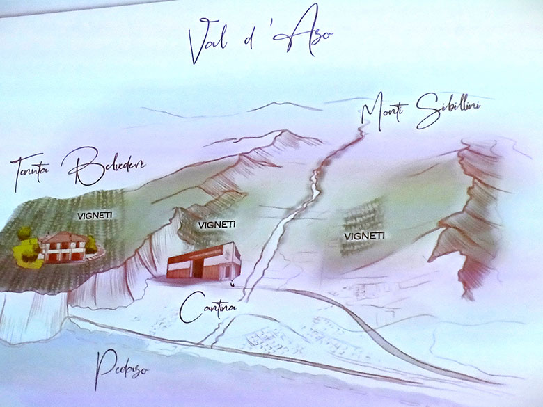 Terra Fageto mappa Vigneti