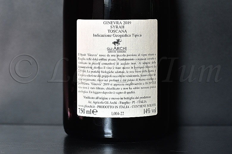 Ginevra Syrah 2019 Gli Archi