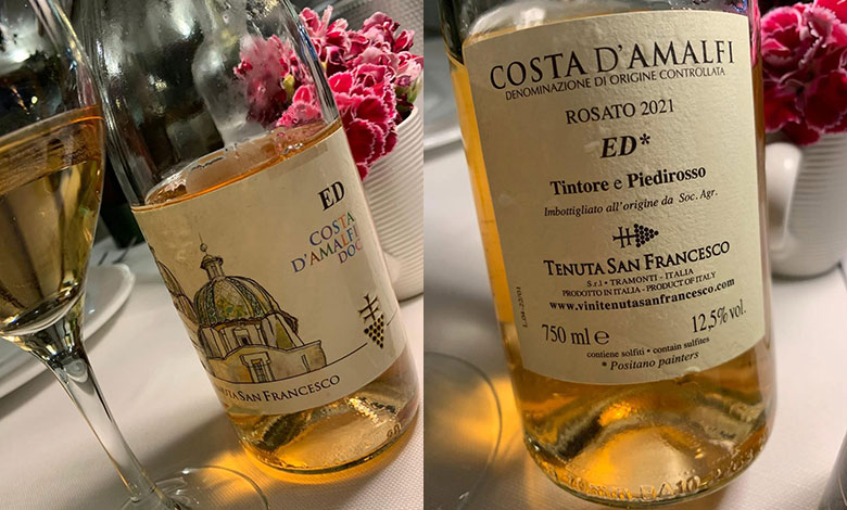 Costa d'Amalfi Tramonti Rosato 2021 Tenuta San Francesco