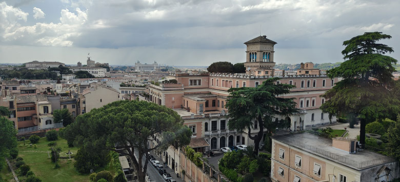 Uno scorcio su Roma dalla terrazza dell'Hotel Eden